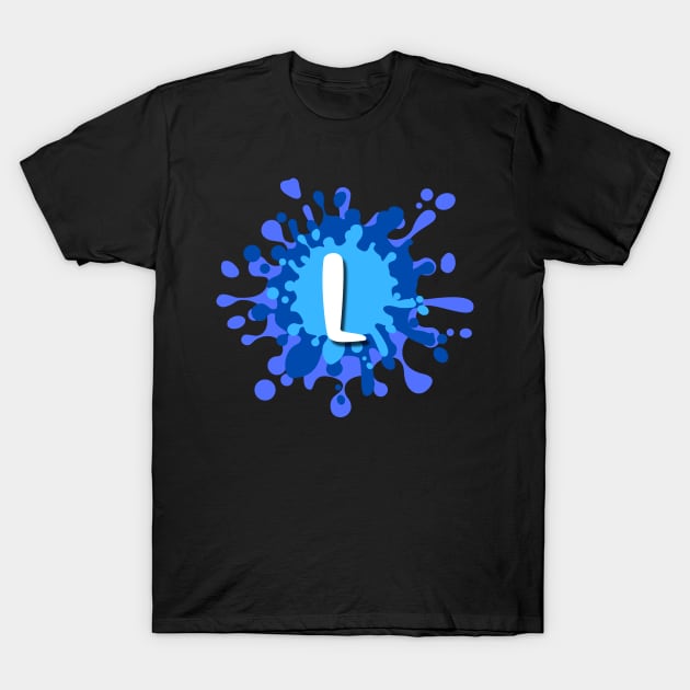 Letter L T-Shirt by HiCuteVision